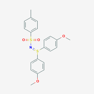 molecular formula C21H21NO4S2 B342408 N-[bis(4-methoxyphenyl)-lambda~4~-sulfanylidene]-4-methylbenzenesulfonamide 