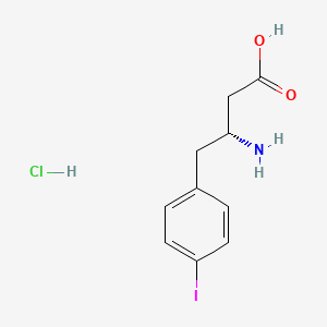 molecular formula C10H13ClINO2 B3424091 (R)-3-Amino-4-(4-iodophenyl)butanoic acid hydrochloride CAS No. 332061-76-4