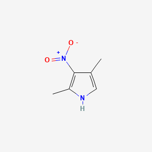 molecular formula C6H8N2O2 B3424163 2,4-dimethyl-3-nitro-1H-pyrrole CAS No. 33458-34-3