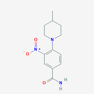 molecular formula C13H17N3O3 B3424197 4-(4-Methylpiperidin-1-yl)-3-nitrobenzamide CAS No. 335210-47-4
