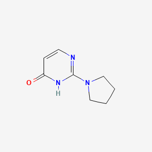 molecular formula C8H11N3O B3424249 2-(1-PYRROLIDINYL)-4(3H)-PYRIMIDINONE CAS No. 33852-03-8