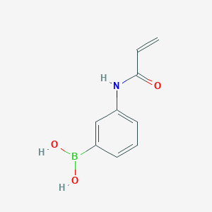 molecular formula C9H10BNO3 B034243 3-Acrylamidophenylboronic acid CAS No. 99349-68-5