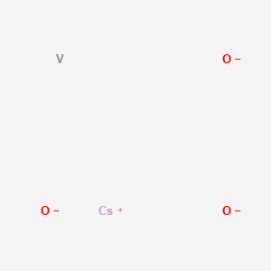 molecular formula CsO3V-5 B3424341 Cesium vanadium oxide (CsVO3) CAS No. 34283-69-7