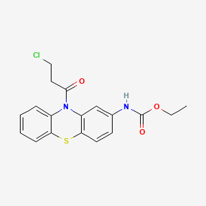 ethyl N-[10-(3-chloropropanoyl)phenothiazin-2-yl]carbamate