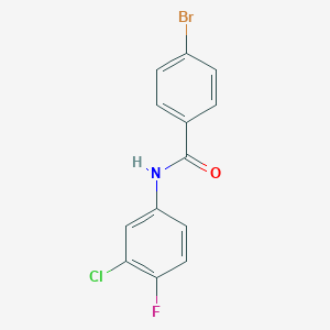 4-bromo-N-(3-chloro-4-fluorophenyl)benzamide
