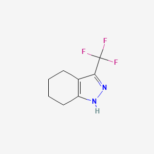 molecular formula C8H9F3N2 B3424497 3-(trifluoromethyl)-4,5,6,7-tetrahydro-1H-indazole CAS No. 35179-55-6