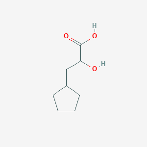 molecular formula C8H14O3 B3424555 a-Hydroxy-cyclopentanepropanoic acid CAS No. 35468-70-3