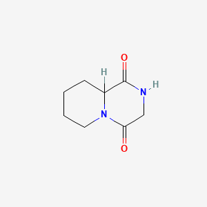 molecular formula C8H12N2O2 B3424806 Hexahydro-1H-pyrido[1,2-a]pyrazine-1,4(6H)-dione CAS No. 37043-04-2