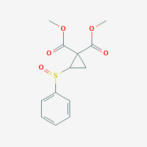 molecular formula C13H14O5S B342484 Dimethyl 2-(phenylsulfinyl)-1,1-cyclopropanedicarboxylate 