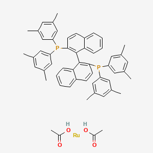 molecular formula C56H56O4P2Ru B3424892 (S)-Ru(OAc)2(DM-BINAP) CAS No. 374067-50-2