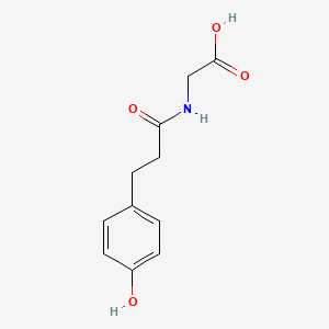 molecular formula C11H13NO4 B3425086 4-Hydroxyphenylpropionylglycine CAS No. 3850-43-9