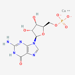 molecular formula C10H12CaN5O8P B3425125 Calcium 5'-guanylate CAS No. 38966-30-2