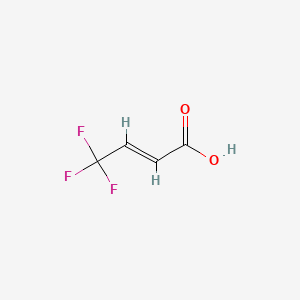 molecular formula C4H3F3O2 B3425280 4,4,4-三氟巴豆酸 CAS No. 406-94-0