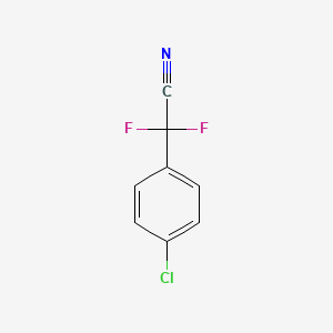 molecular formula C8H4ClF2N B3425281 2-(4-Chlorophenyl)-2,2-difluoroacetonitrile CAS No. 40626-54-8