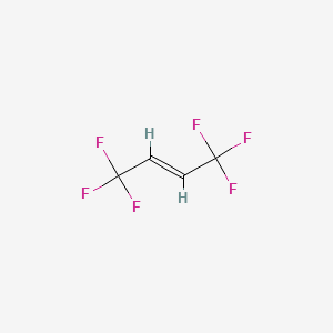 molecular formula C4H2F6 B3425303 1,1,1,4,4,4-Hexafluoro-2-butene CAS No. 407-60-3