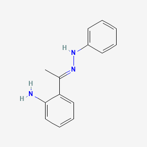molecular formula C14H15N3 B3425313 2-(1-(2-Phenylhydrazono)ethyl)aniline CAS No. 1384268-60-3