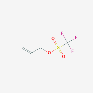molecular formula C4H5F3O3S B3425334 2-Propen-1-yl trifluoromethanesulfonate CAS No. 41029-45-2