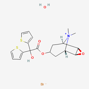 molecular formula C19H24BrNO5S2 B3425349 Tiotropium Bromide Monohydrate CAS No. 411207-31-3