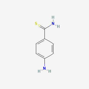 molecular formula C7H8N2S B3425356 p-Aminobenzothiamide CAS No. 4114-67-4