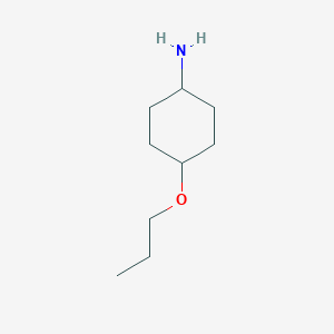 molecular formula C9H19NO B3425365 4-propoxycyclohexan-1-amine, Mixture of diastereomers CAS No. 412356-51-5