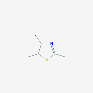 molecular formula C6H11NS B3425398 2,4,5-Trimethyl-4,5-dihydrothiazole CAS No. 4145-93-1