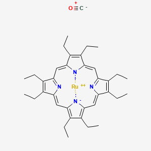 molecular formula C37H44N4ORu B3425433 2,3,7,8,12,13,17,18-Octaethyl-21H,23H-porphine ruthenium(II) carbonyl CAS No. 41636-35-5