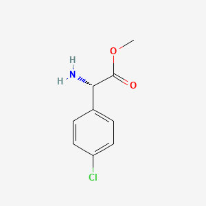 molecular formula C9H10ClNO2 B3425578 METHYL (2S)-2-AMINO-2-(4-CHLOROPHENYL)ACETATE CAS No. 43189-44-2