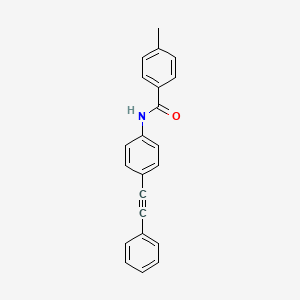 molecular formula C22H17NO B3425625 4-methyl-N-[4-(2-phenylethynyl)phenyl]benzamide CAS No. 439095-62-2