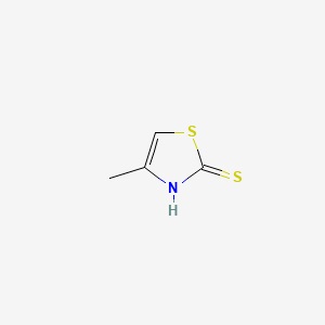 molecular formula C4H5NS2 B3425674 4-METHYLTHIAZOLE-2-THIOL CAS No. 4498-39-9