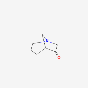 molecular formula C7H11NO B3425729 1-Azabicyclo[3.2.1]octan-6-one CAS No. 45675-76-1