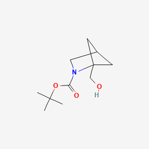 molecular formula C11H19NO3 B3425780 Tert-butyl 1-(hydroxymethyl)-2-azabicyclo[2.1.1]hexane-2-carboxylate CAS No. 467454-51-9