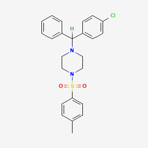 molecular formula C24H25ClN2O2S B3425810 1-[(4-Chlorophenyl)(phenyl)methyl]-4-[(4-methylphenyl)sulfonyl]piperazine CAS No. 474654-20-1