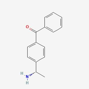 molecular formula C15H15NO B3425878 Methanone, [4-[(1S)-1-aminoethyl]phenyl]phenyl- CAS No. 482620-71-3