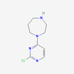 molecular formula C9H13ClN4 B3426004 1-(2-Chloropyrimidin-4-yl)-1,4-diazepane CAS No. 502133-58-6