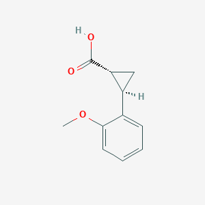 (1R,2R)-2-(2-methoxyphenyl)cyclopropane-1-carboxylic acid