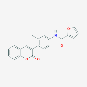 molecular formula C21H15NO4 B342604 N-[3-methyl-4-(2-oxo-2H-chromen-3-yl)phenyl]furan-2-carboxamide 