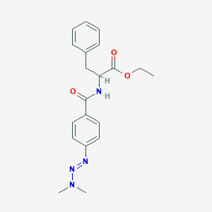 Ethyl 2-[[4-(dimethylaminodiazenyl)benzoyl]amino]-3-phenylpropanoate