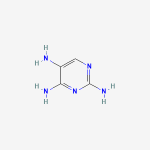 molecular formula C4H7N5 B3426109 Pyrimidine-2,4,5-triamine CAS No. 50855-02-2
