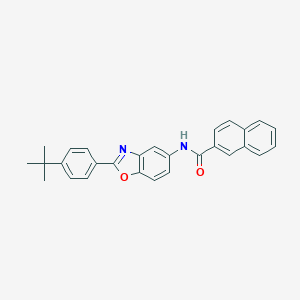 molecular formula C28H24N2O2 B342614 N-[2-(4-tert-butylphenyl)-1,3-benzoxazol-5-yl]naphthalene-2-carboxamide 