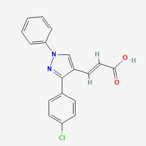 3-[3-(4-Chloro-phenyl)-1-phenyl-1h-pyrazol-4-yl]-acrylic acid