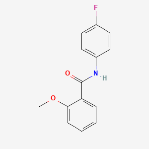 molecular formula C14H12FNO2 B3426395 N-(4-fluorophenyl)-2-methoxybenzamide CAS No. 5215-38-3