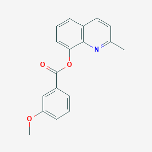 molecular formula C18H15NO3 B342659 2-Methyl-8-quinolinyl 3-methoxybenzoate 