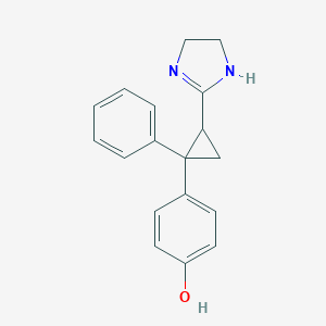 4-[2-(4,5-dihydro-1H-imidazol-2-yl)-1-phenylcyclopropyl]phenol