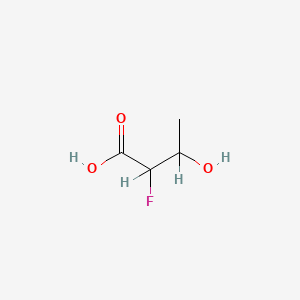 molecular formula C4H7FO3 B3426632 2-Fluoro-3-hydroxybutanoic acid CAS No. 53786-99-5