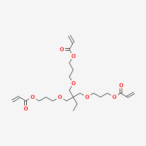 molecular formula C24H38O9 B3426664 Trimethylolpropane propoxylate triacrylate CAS No. 53879-54-2
