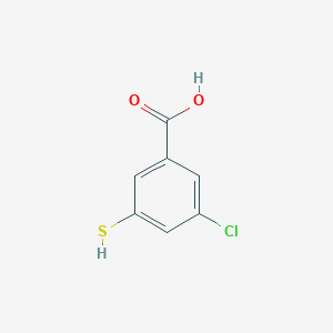 molecular formula C7H5ClO2S B3426686 3-chloro-5-sulfanylbenzoic acid CAS No. 53985-47-0