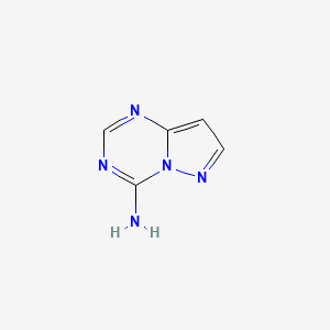 molecular formula C5H5N5 B3426763 Pyrazolo[1,5-a][1,3,5]triazin-4-amine CAS No. 54346-29-1