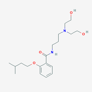 N-[3-[bis(2-hydroxyethyl)amino]propyl]-2-(3-methylbutoxy)benzamide