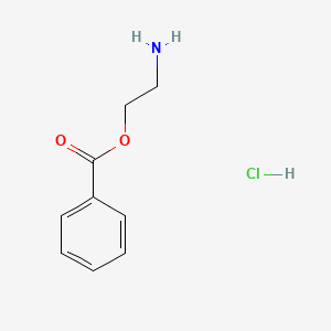 molecular formula C9H12ClNO2 B3426801 Ethanolamine benzoate hydrochloride CAS No. 545375-30-2