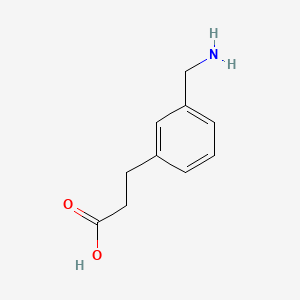 molecular formula C10H13NO2 B3426891 3-[3-(Aminomethyl)phenyl]propanoic acid CAS No. 55197-35-8